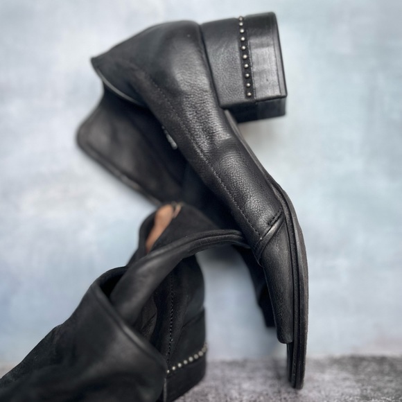 Soft leather comfortable shoes booties peep toe boot - Picture 8 of 15
